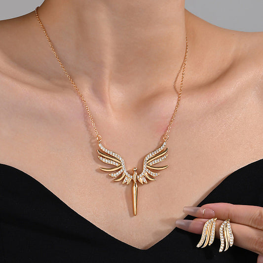 Luxury Angel Wing Jewelry Set for Party Dress and Banquet.