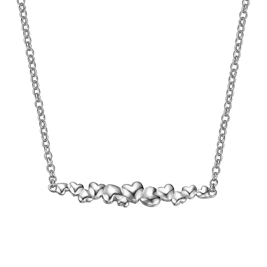 S925 Sterling Silver Heart Jewelry Set, Sweet and Simple