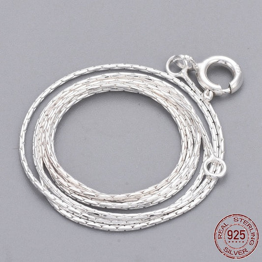 925 Sterling Silver Neckless, with 925 Stamp