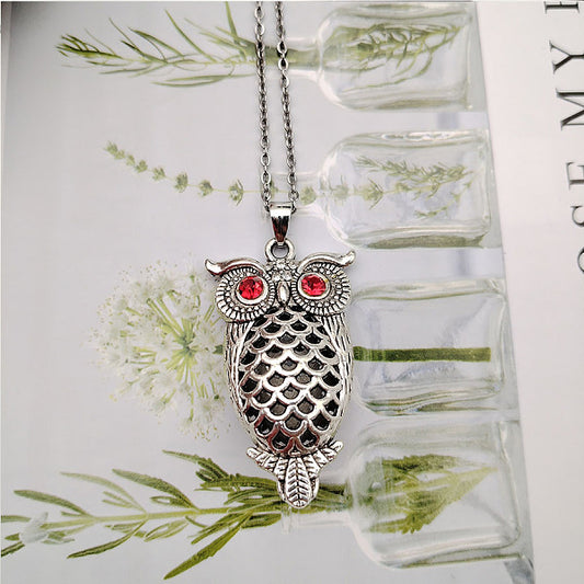 Owl pendant DIY handmade pendant jewelry necklace