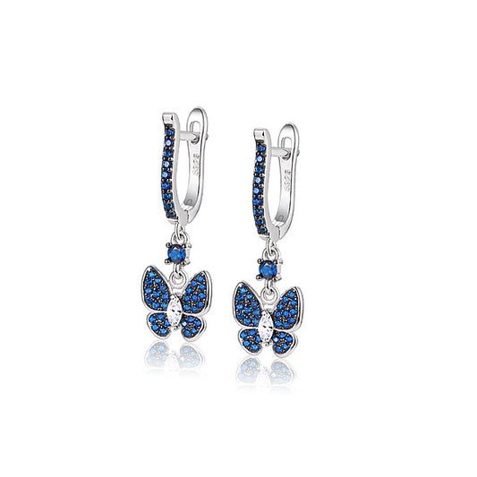 S925 Silver Butterfly Earrings: Elegant Gift for Mom/Wife/Her Special Occasions