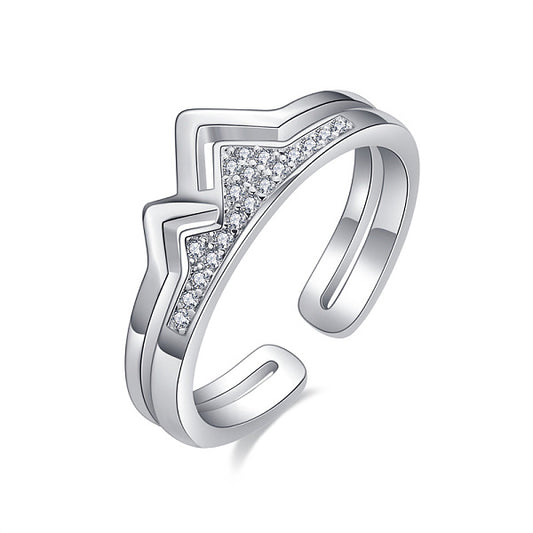 Fashionable Women's CZ Stone Ring